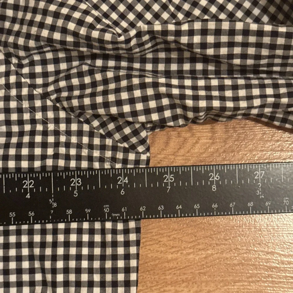 Ralph Lauren Shirt Men's XL Black White Gingham Check Plaid Long Sleeve Preppy